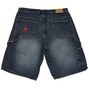 VTG US Polo Assn Short Men 38 Baggy Y2K Denim Carpenter Jean Jorts Skater Grunge